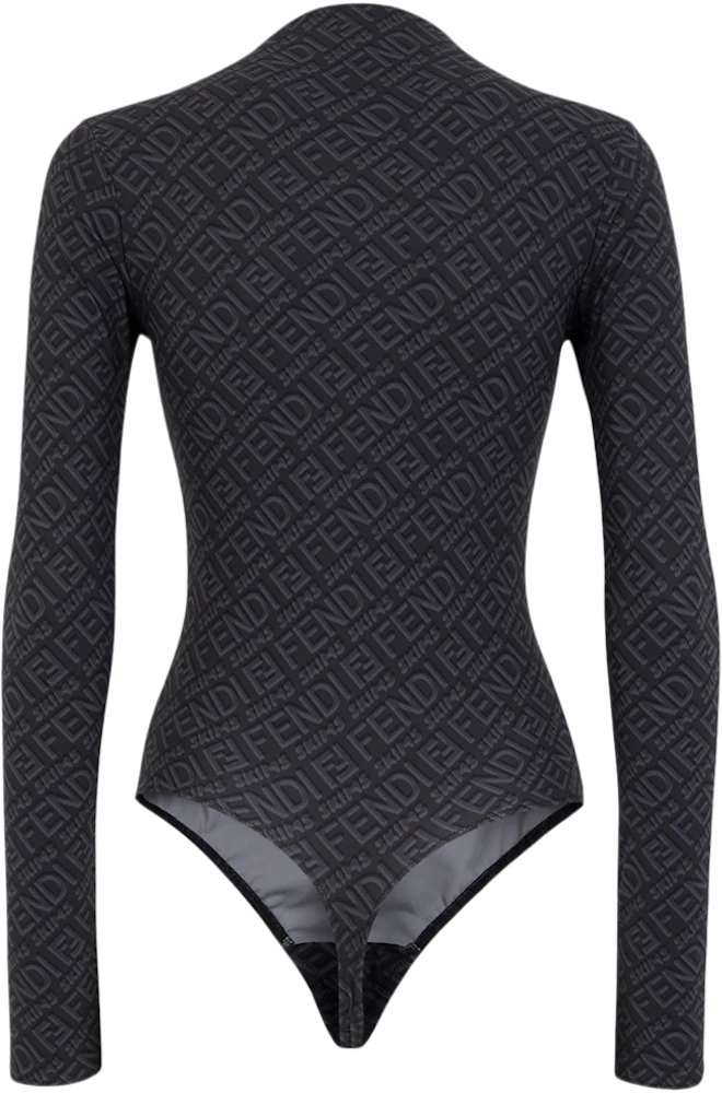 Fendi x Skims Crew Neck Sleeveless Bodysuit - Neutrals Tops