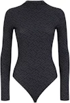 Fendi x Skims Mock Neck Sleeveless Bodysuit - Brown Tops, Clothing -  FENSK21157