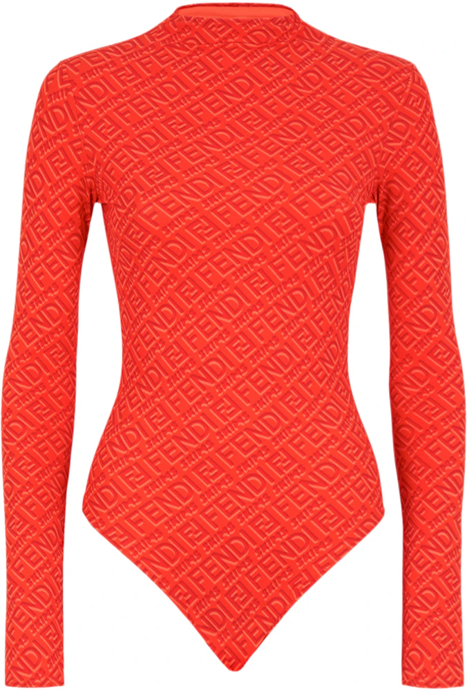 Fendi x Skims - playsuit red sz m on Designer Wardrobe