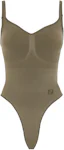 Fendi x Skims Mock Neck Long Sleeve Bodysuit w/ Tags - Brown Tops, Clothing  - FENSK21045