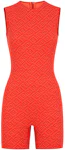 Fendi x Skims Mock Neck Sleeveless Bodysuit - Brown Tops, Clothing -  FENSK21157