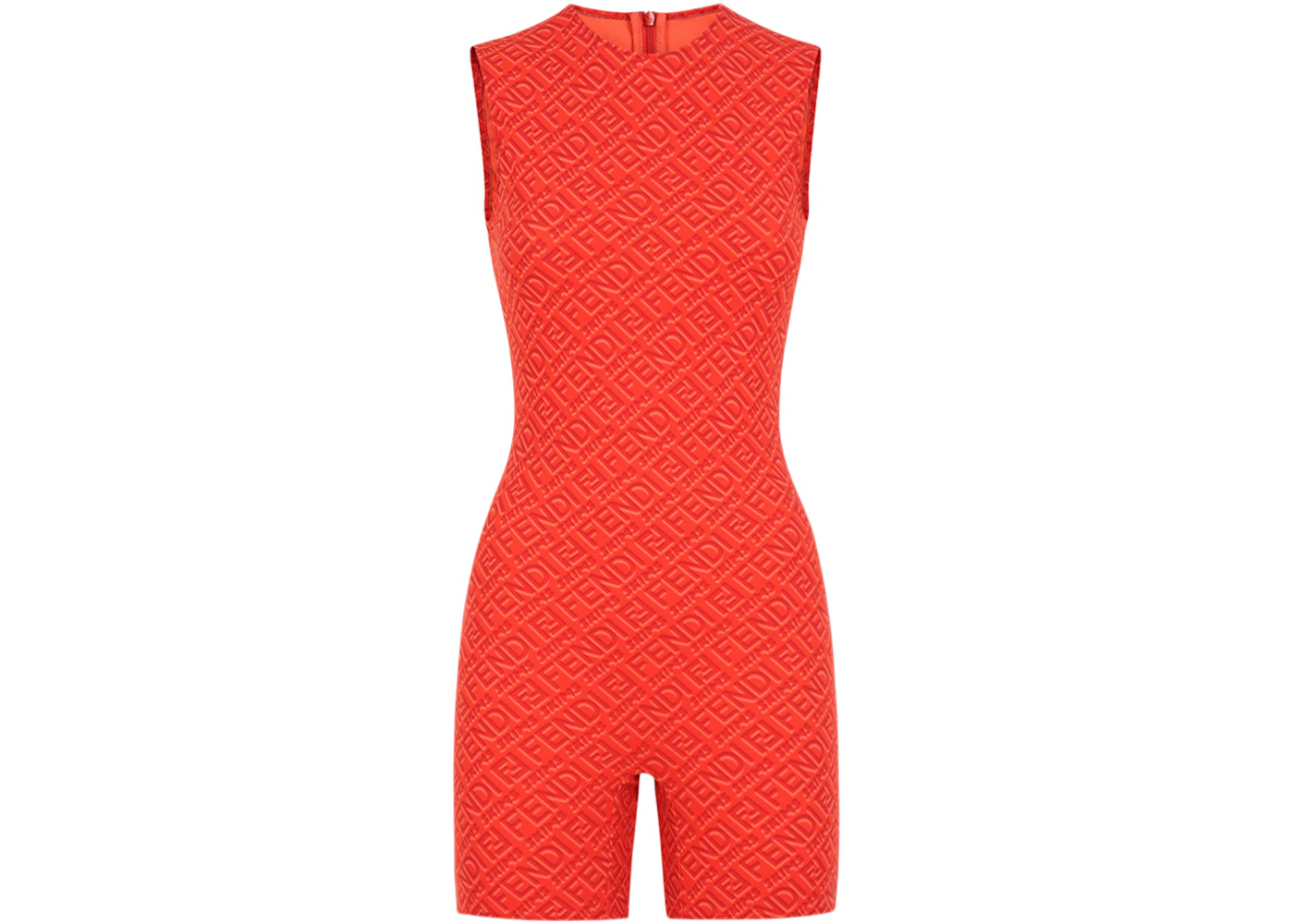 Fendi x Skims Mock Neck Long Sleeve Bodysuit - Red Tops, Clothing -  FENSK21085