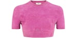 Fendi x SKIMS Velvet Knit Crop Top Colorado