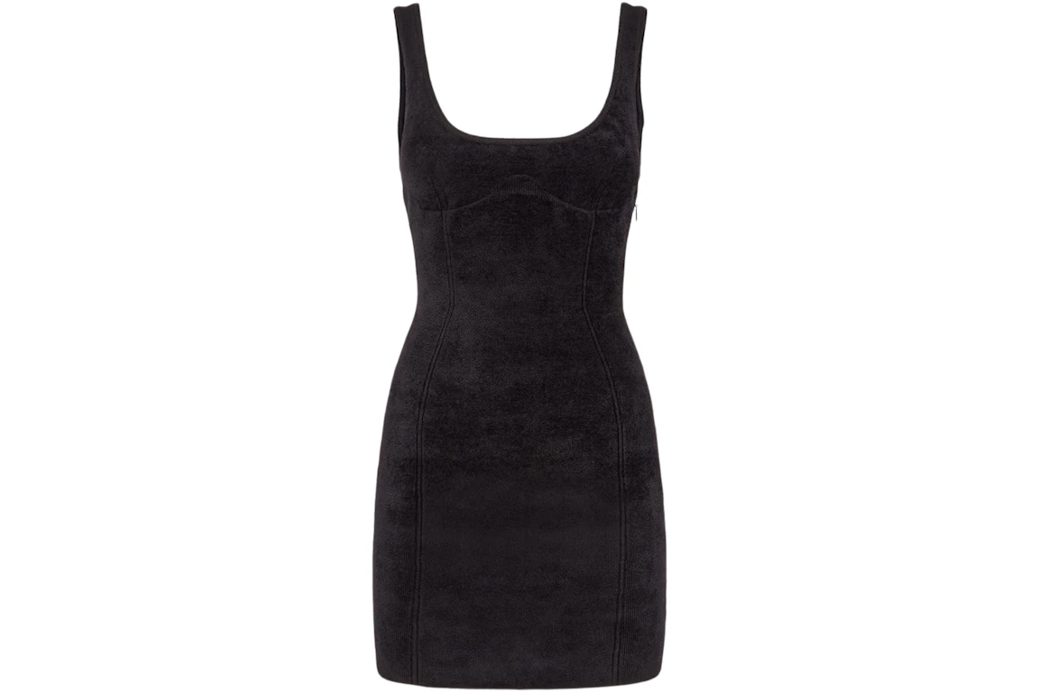Fendi x SKIMS Velvet Knit Dress Black - FW21 - ES