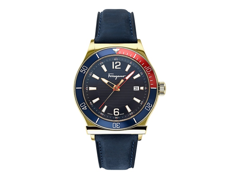 Pre-owned Ferragamo Men's 1898 Sport Sfyk00220 Watch In Stainless Steel