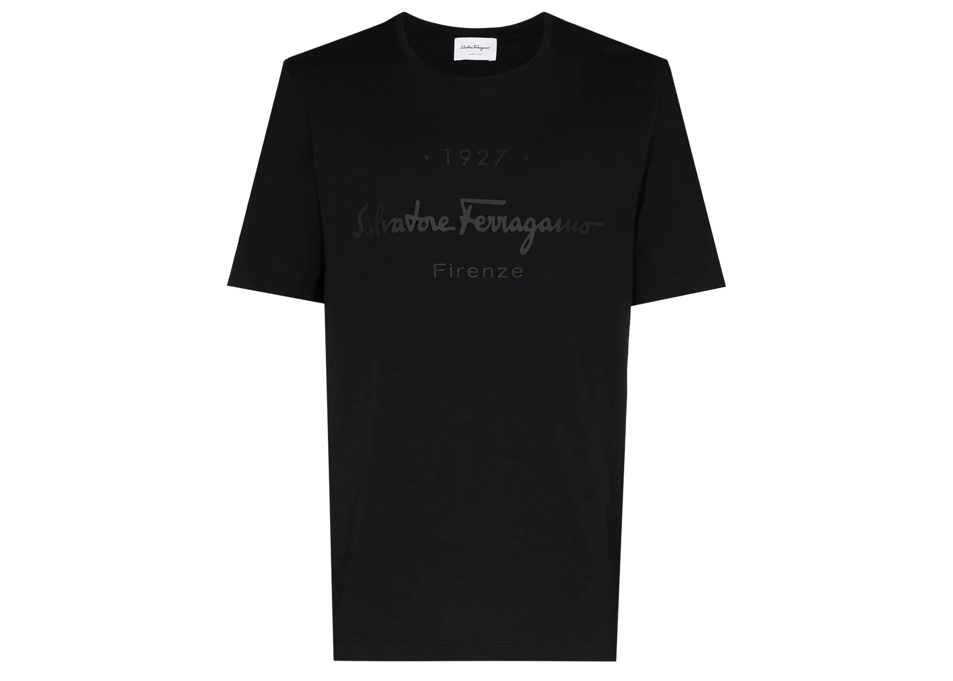 Ferragamo 1927 Signature T-shirt Black Men's - SS22 - US
