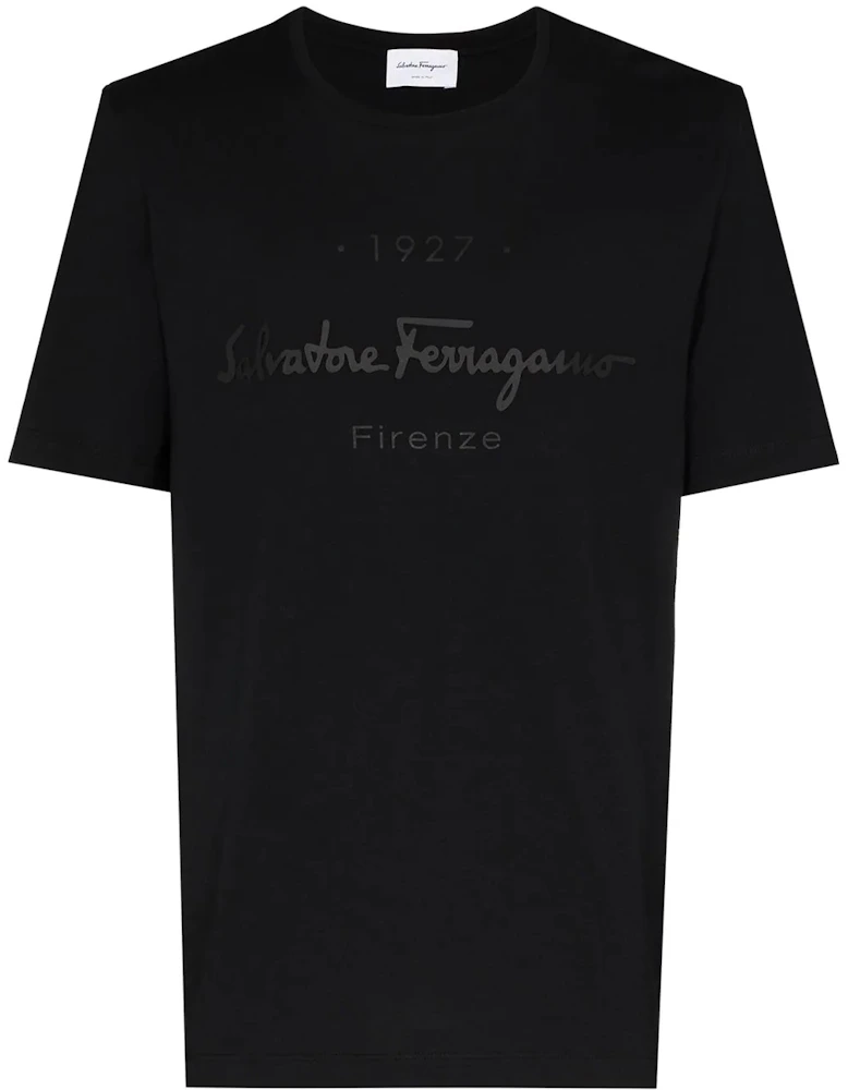 Ferragamo 1927 Signature T-shirt Black - SS22 Men's - GB