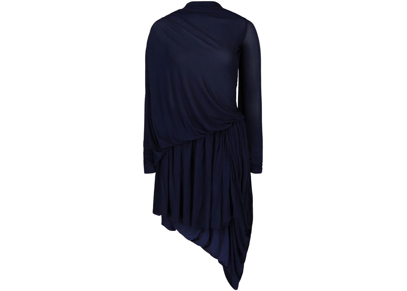 Ferragamo Asymmetric Ruched Mini Cape Dress Multi - US Ferragamo Asymmetric Ruched Mini Cape Dress Multi - US