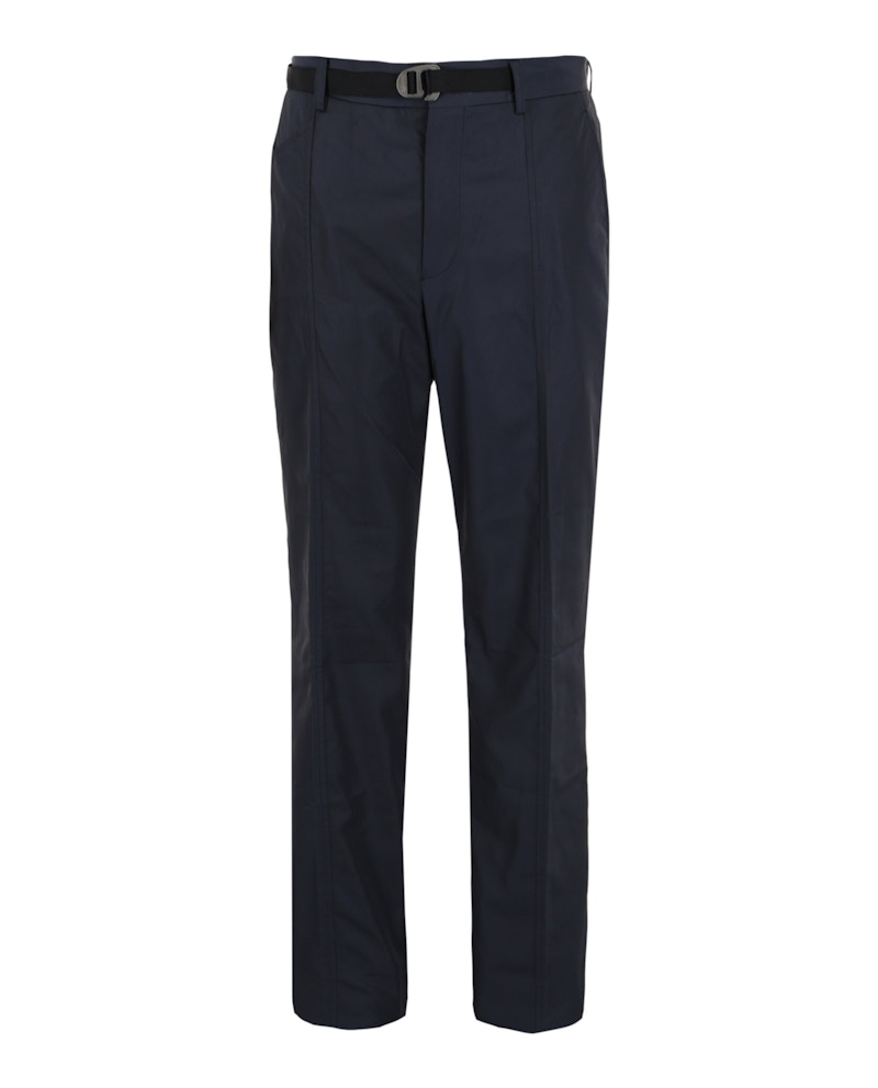 Pre-owned Ferragamo Men's Athletic Silk Track Pants In Blue