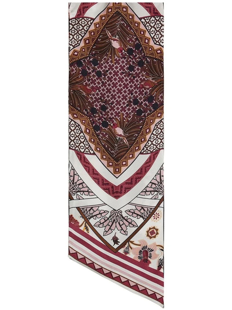 Pre-owned Ferragamo Women's Ba Nodonirva Scarf In Beige/brown