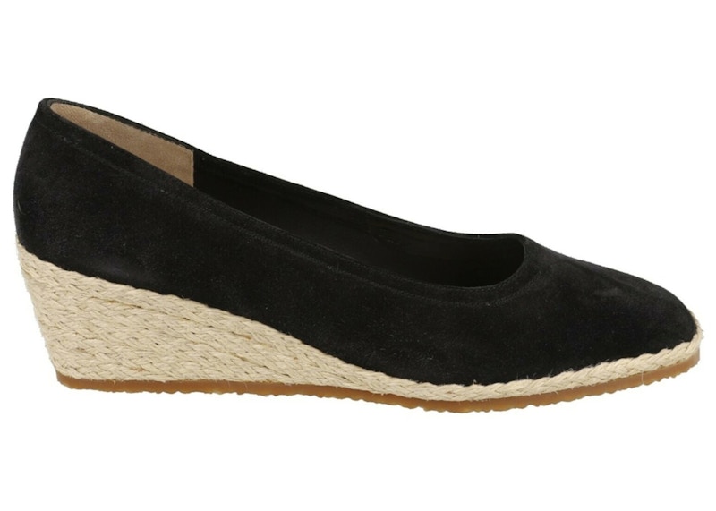 Ferragamo Campy 1976 Archive Limited Edition Espadrille Wedges (Women's) Sneakers in Black