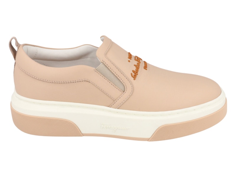Ferragamo Cassina Slip-On Sneakers Pink (Women's) - 030366 Ferragamo Cassina Slip-On Sneakers Pink (Women's) - 030366