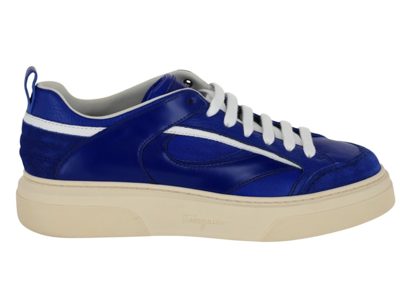 Ferragamo Cassini Low-Top Sneakers Blue メンズ - 021276