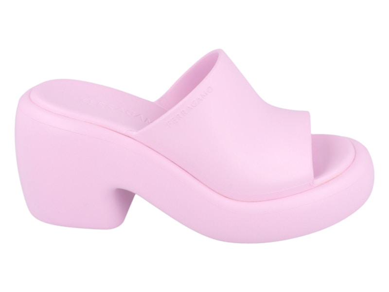 Pre-owned Ferragamo Deva Sandals (women's) Sneakers In Pink