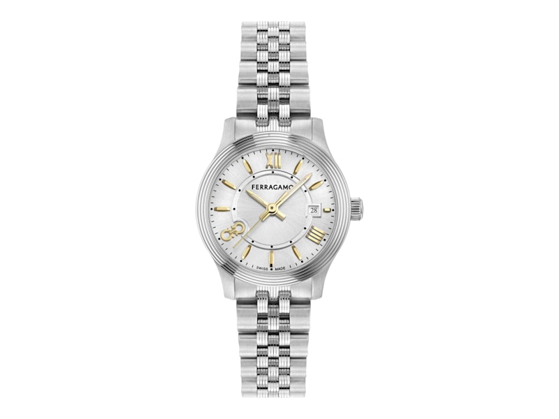 人気 !Salvatore Ferragamo ベガ Two Tone Bracelet FIQ030016 Ferragamo Master Chrono Two-tone Bracelet Watch - 16LJRA