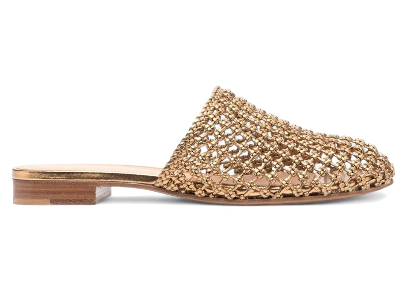 Ferragamo Woven-Design Leather Mules Black (Women's) - Style