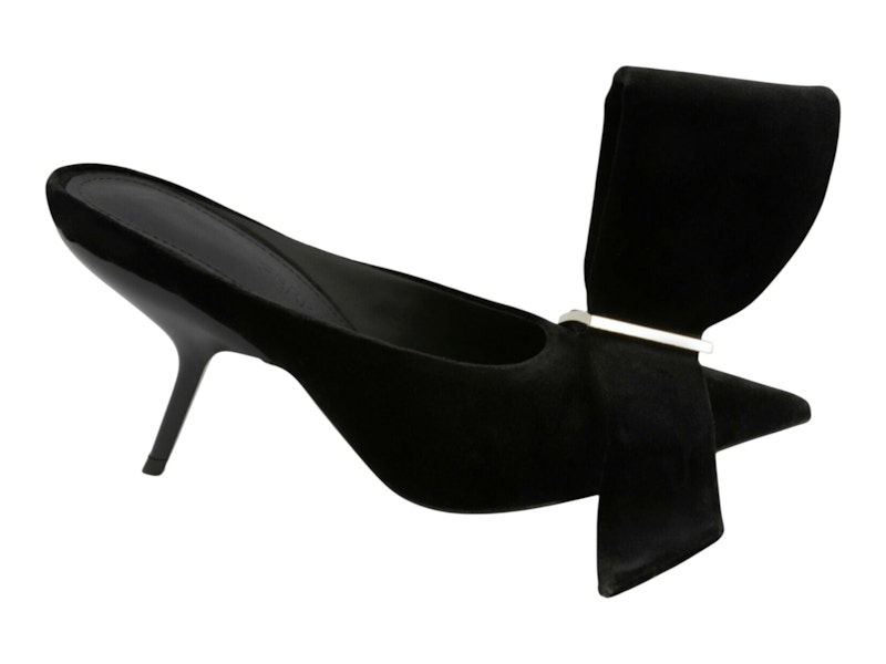 Pre-owned Ferragamo Emii 85 Mules Silver (women's) Sneakers In Black