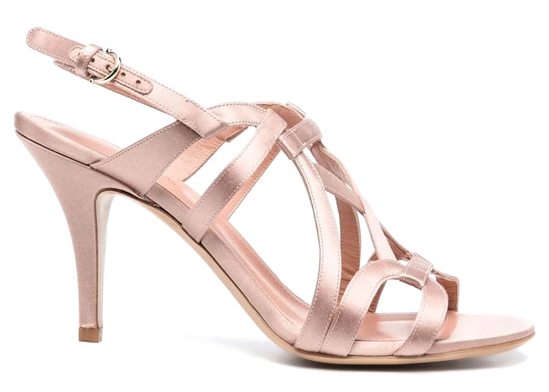 Pre-owned Ferragamo Gal 85mm Strappy Sandals (women's) Sneakers In Pink