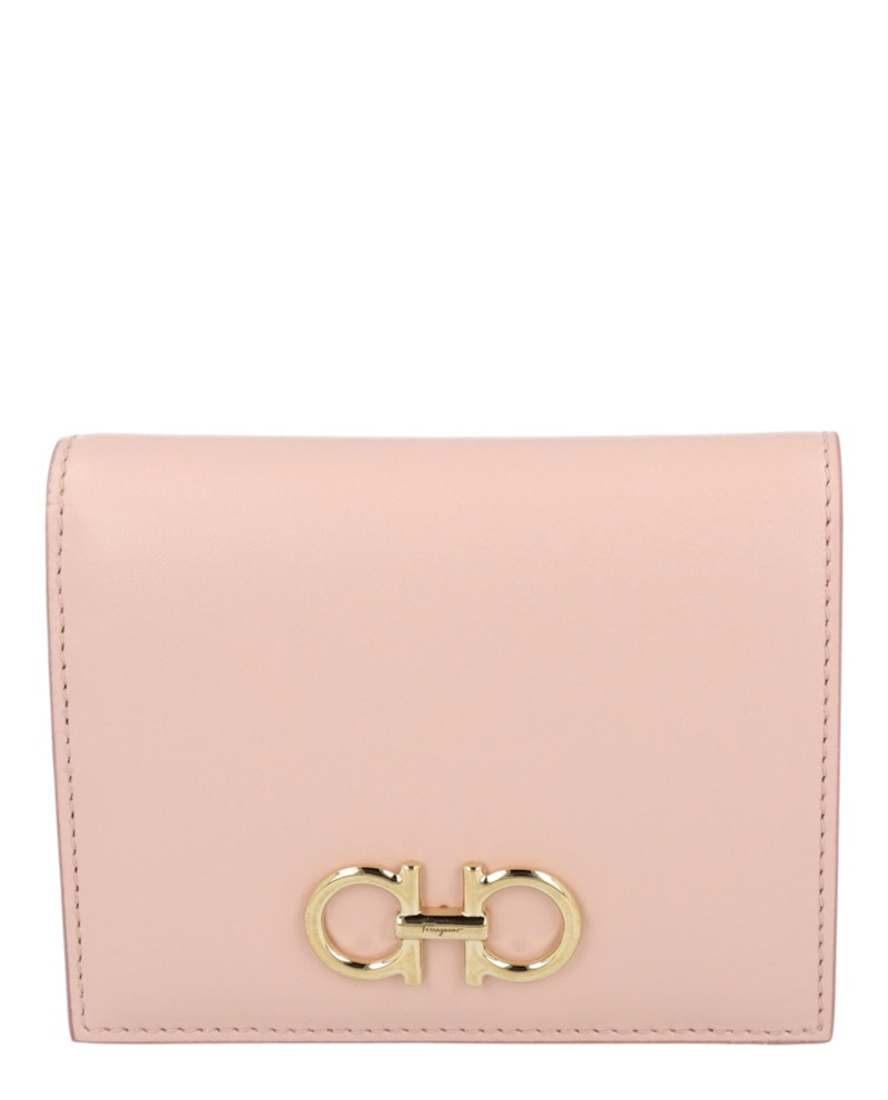 Ferragamo Gancini Compact Wallet Pink