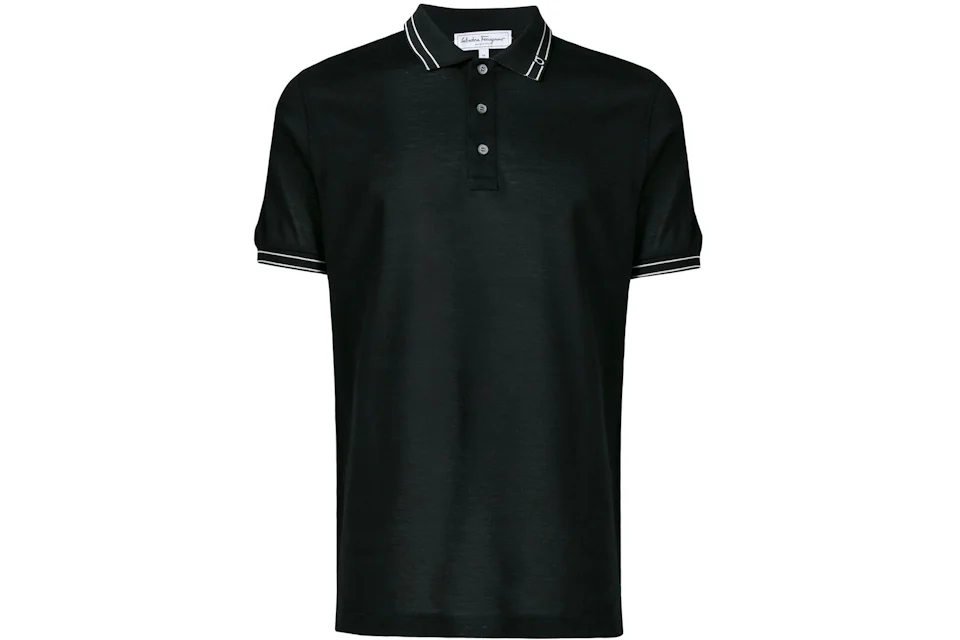 Ferragamo Gancio Polo Shirt Black - SS22 Men's - US