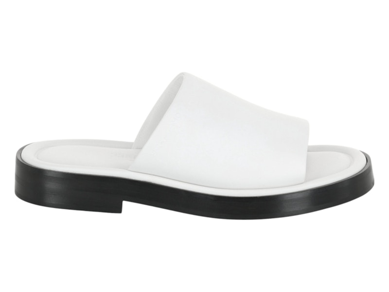 FERRAGAMO 'Giunone’ sandals White 0761843 Ferragamo Giunone Leather Slides White (Women's) - 01F926