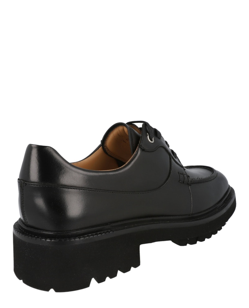 Ferragamo Gorin Lace Up Derby Shoes Black