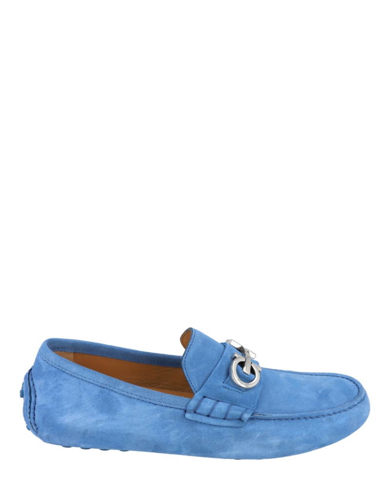 Ferragamo Grazioso Driver Loafers Blue