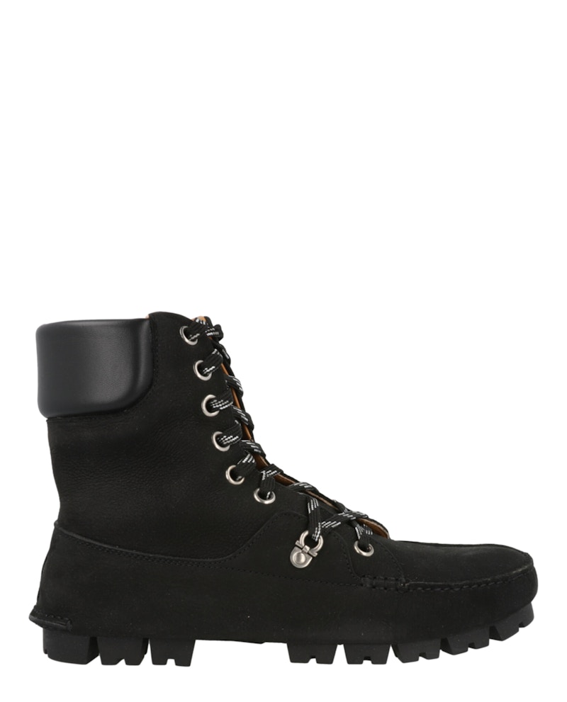 Pre-owned Ferragamo Men's Grifo Hiking Boots Sneakers In Black