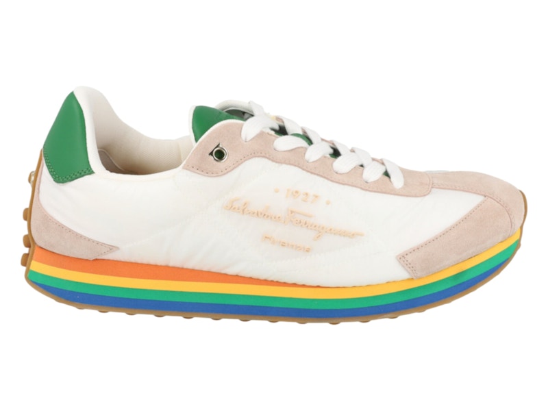 スニーカー Ferragamo Iggy Mixed Media Sneakers Salvatore Ferragamo Iggy Mixed Media Sneakers | ShopSimon