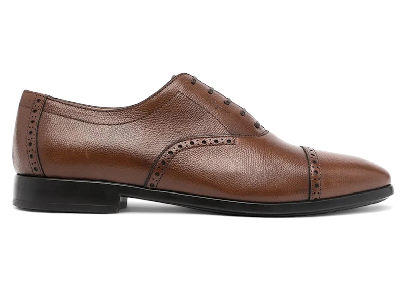 Ferragamo Lace-Up Oxford Shoes Brown Men's - 02C397736553 - US