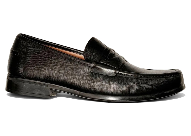 Pre-owned Ferragamo Men's Lanzarote Loafers Sneakers In Black