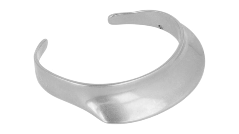 Ferragamo Large Sculptural Cuff Silver