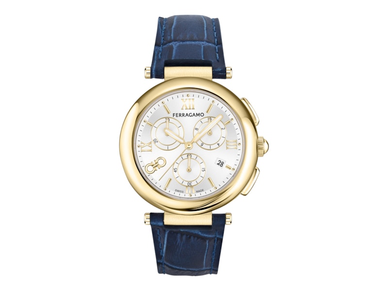 【FERRAGAMO】Legacy Chronograph Watch ツートン 40mm FERRAGAMO Legacy Chronograph Bracelet Watch, 40mm