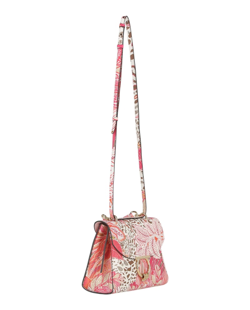 Ferragamo Margot Gancio Plant-Print Shoulder Bag Multi