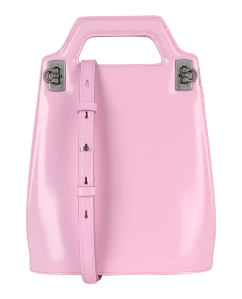 【送料&関税込】Ferragamo Pink Leather Mini Wanda Handbag Ferragamo Wanda Leather Mini Bag | Pink | FARFETCH