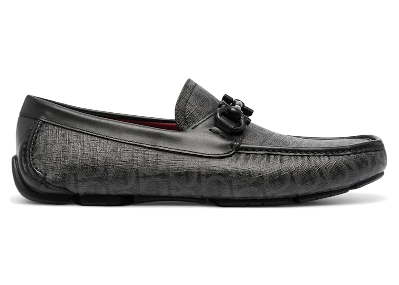 Pre-owned Ferragamo Men's  Parigi 19 Loafers Sneakers In Gray