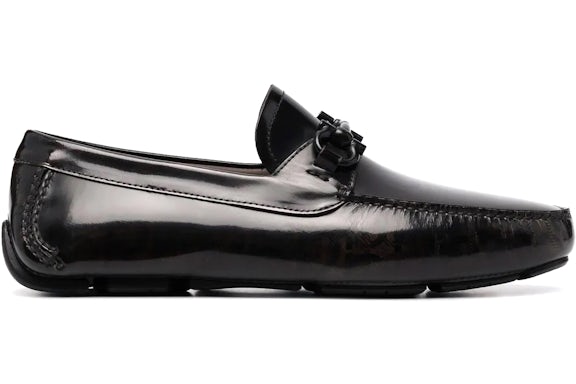 Ferragamo Paris Leder-Mokassins Braun