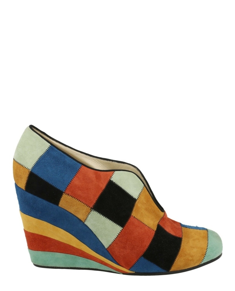 Ferragamo Patchwork Archive Limited Edition 1942 Wedges Multi (Women's)