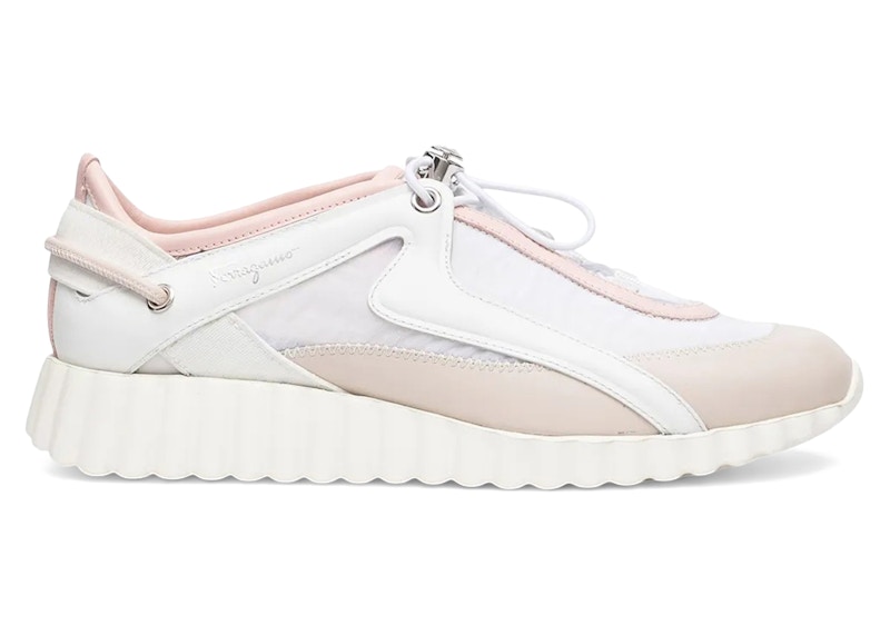 【24SS NEW】FERRAGAMO_woman/ NIMA スニーカー / GrayPink Salvatore Ferragamo Nima Stretch Knit Low-Top Sneakers