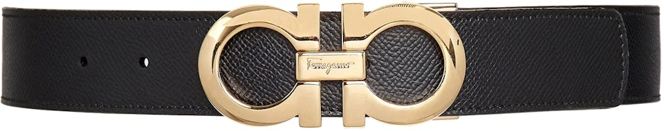 Salvatore Ferragamo Adjustable & Reversible Gancini Men's Leather Belt