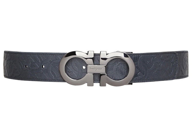 navy blue ferragamo belt