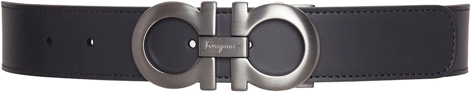 Salvatore Ferragamo-Reversible and adjustable Gancini belt
