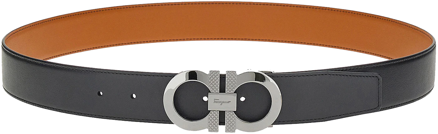 Reversible and adjustable Gancini belt, Belts, Men's