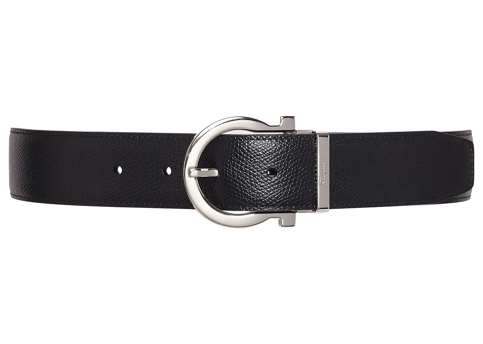 FERRAGAMO - Gancini Adjustable Leather Belt