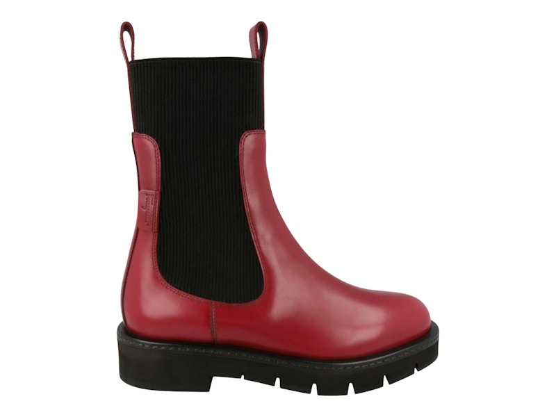 Pre-owned Ferragamo Rook Chelsea Boots (women's) Sneakers In Red