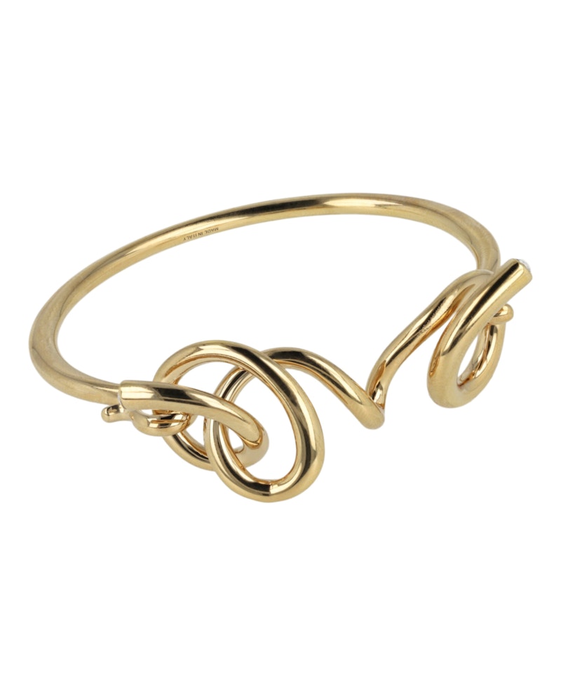 Ferragamo Gold Ferragamo Sculptural Bangle