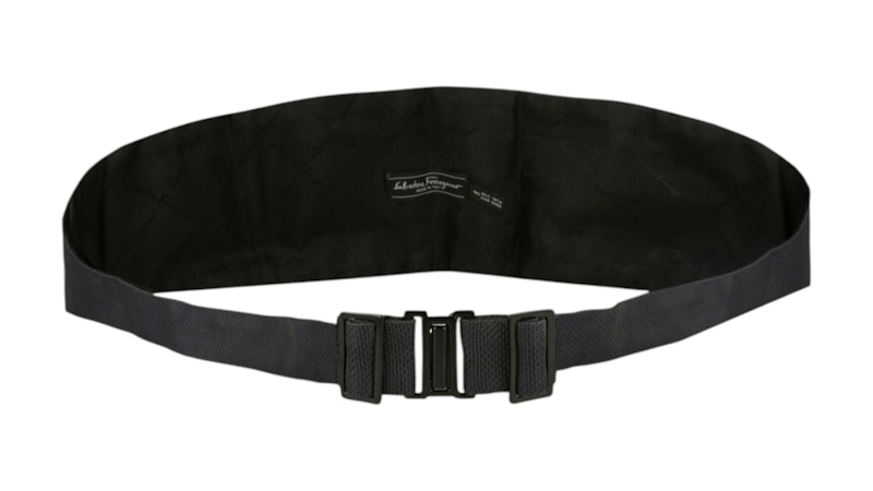 Ferragamo Silk Cummerbund Blue