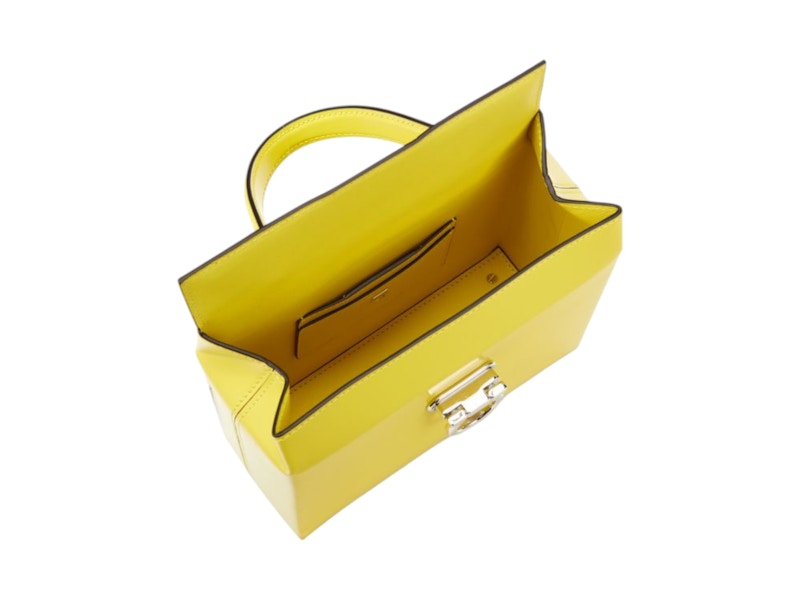 Pre-owned Ferragamo Women's Studio Soft Shoulder Bag In Yellow