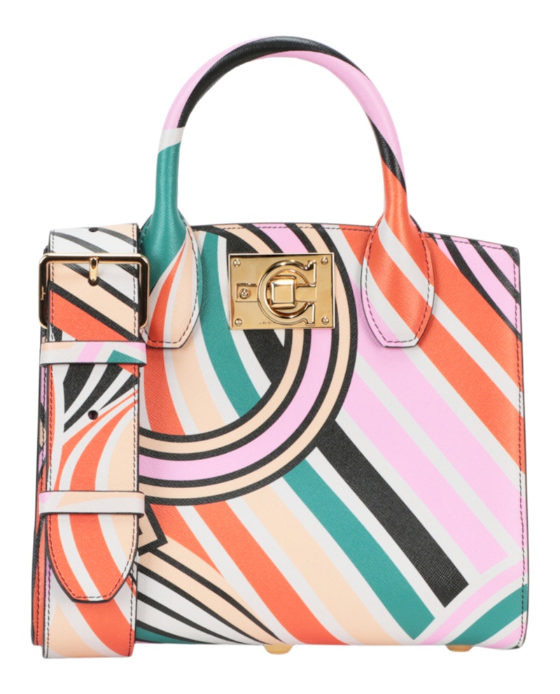 Ferragamo The Studio Box Shoulder Bag Multi