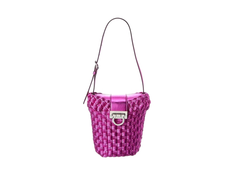 Ferragamo Trifolio Borsa a Secchiello Fucsia